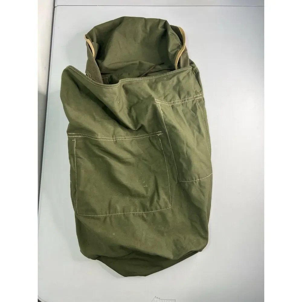Vintage Del Campo Military Rucksack Pack Bag Olive No Straps